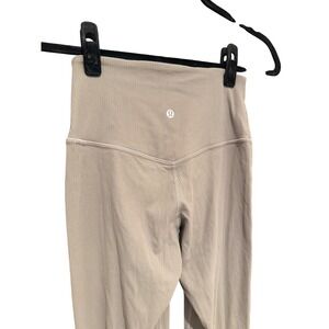 Lululemon Align Ribbed Mini-Flared Pant Biege